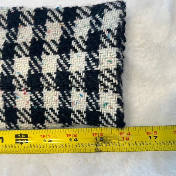 Talbots Women’s Tweed Houndstooth Black and White Blazer Size 4P Academic - Picture 8 of 11